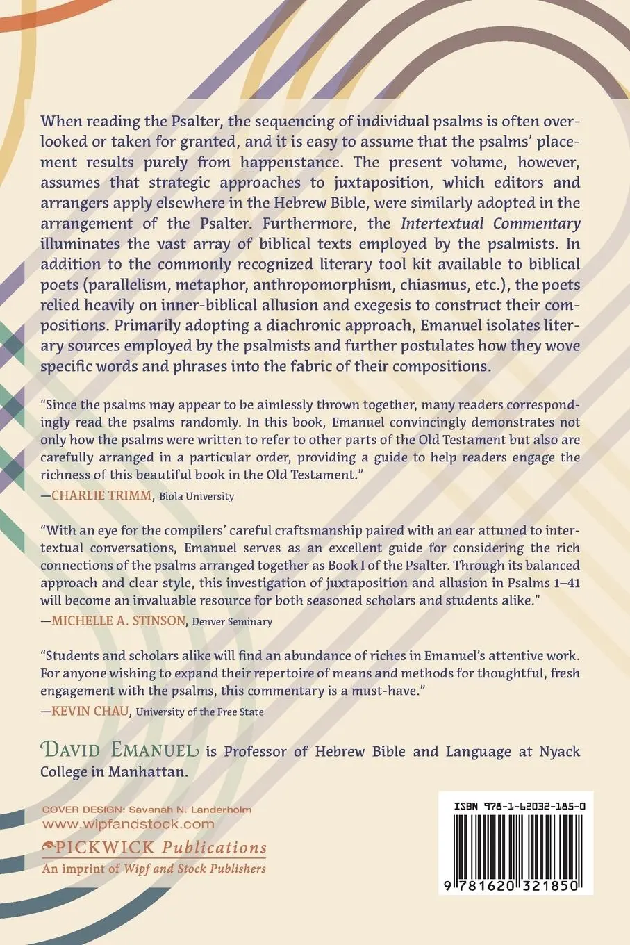 Rückseite: 9781620321850 | An Intertextual Commentary to the Psalter | David Emanuel | Buch