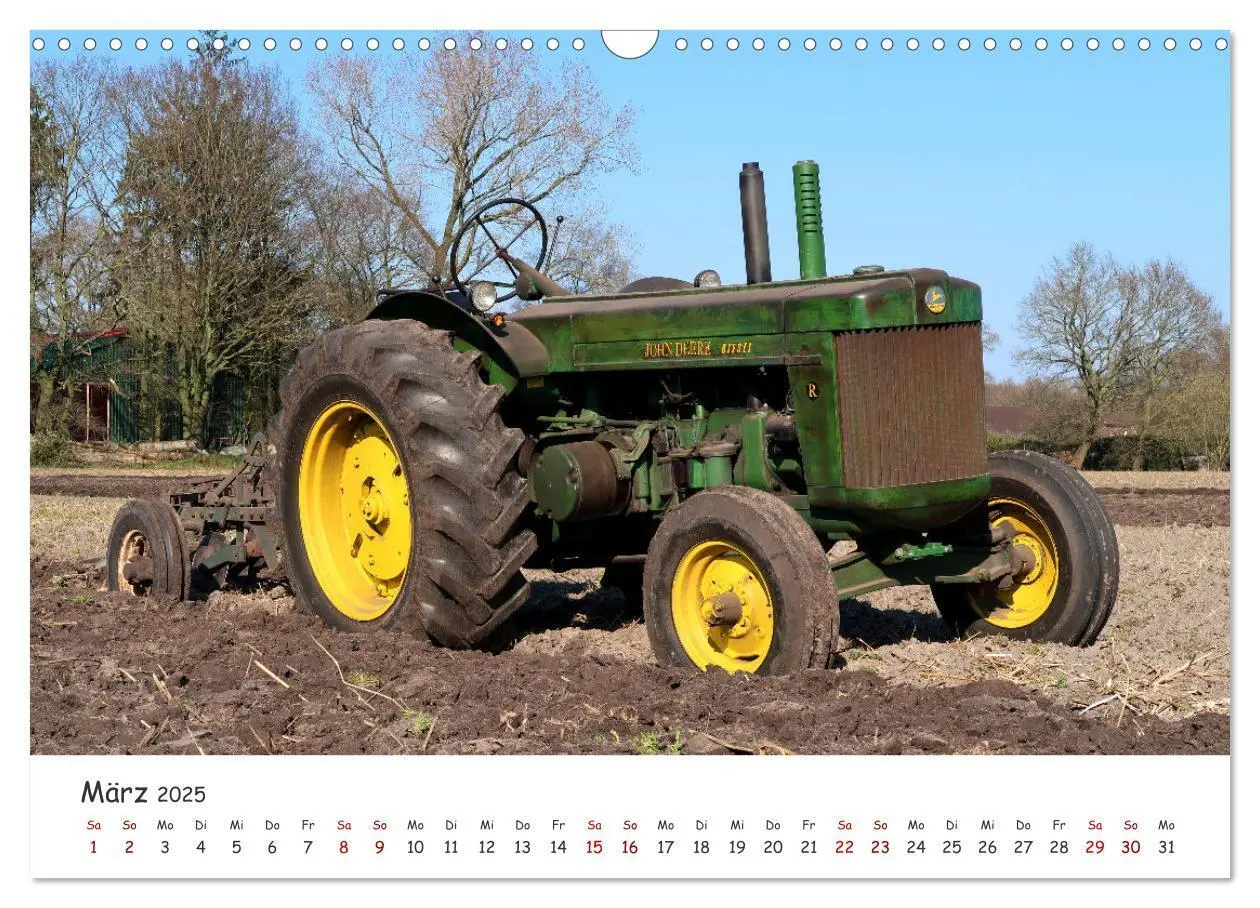Bild: 9783435091850 | Historische Traktoren 2025 (Wandkalender 2025 DIN A3 quer),...