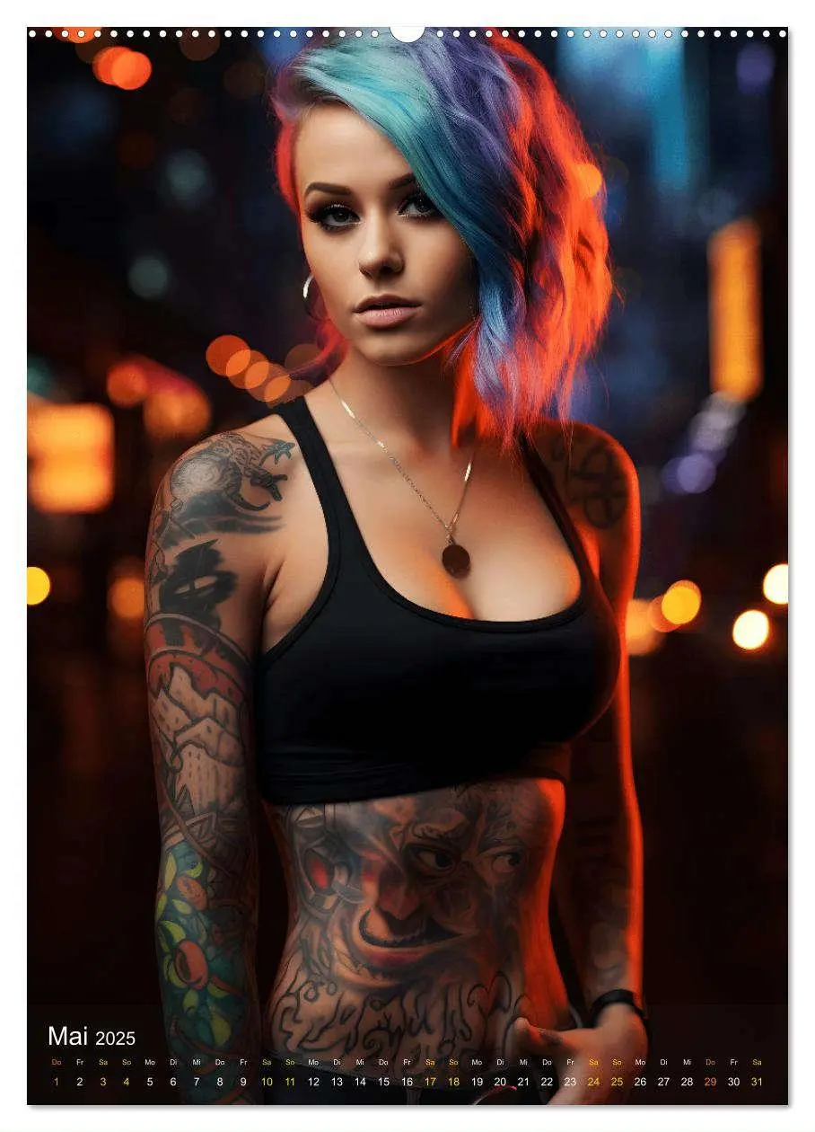Bild: 9783435851850 | Tattoo Schönheiten - zwölf Monate, zwölf Frauen und jede Menge...
