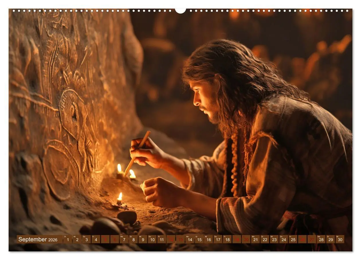 Bild: 9783457491850 | Steinzeit Galerie (Wandkalender 2026 DIN A2 quer), CALVENDO...