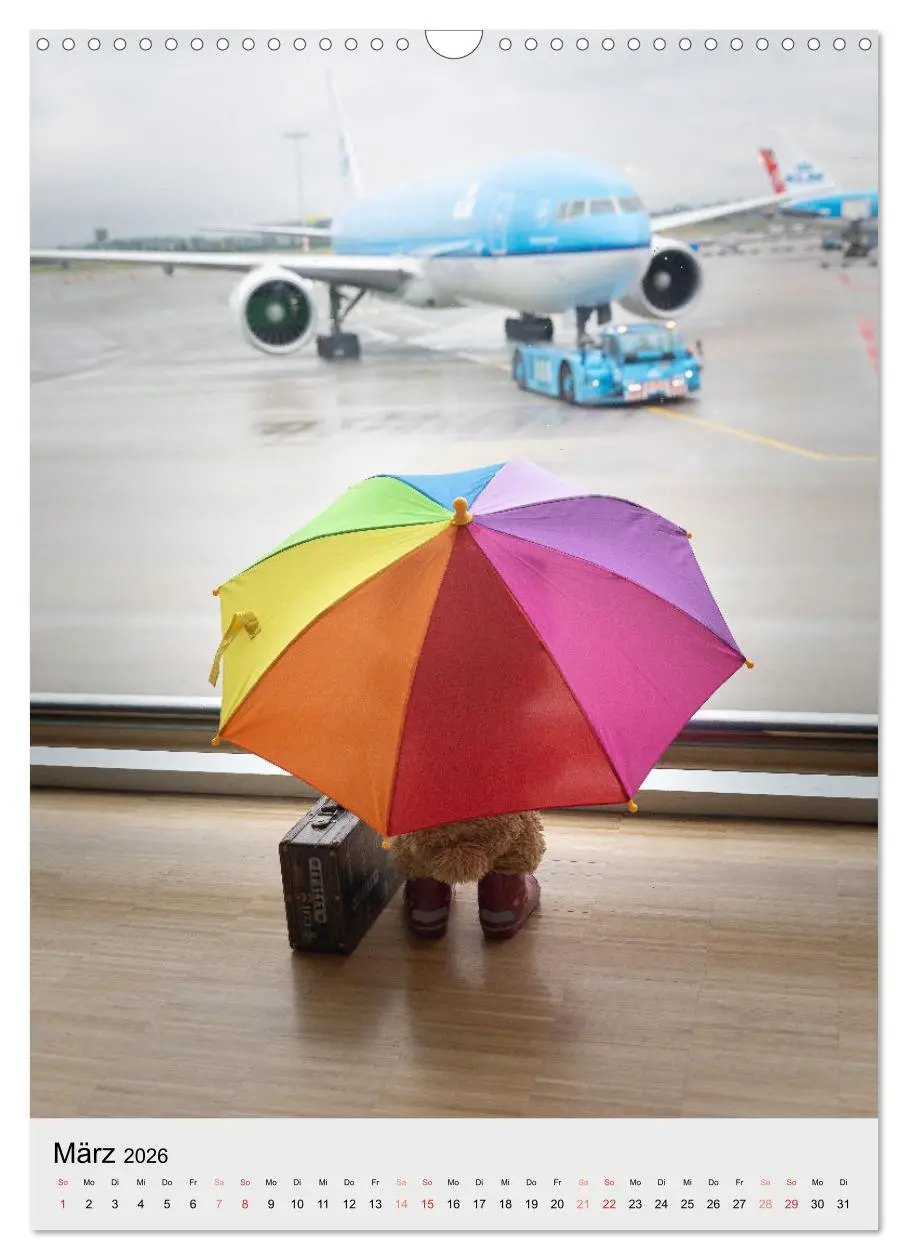 Bild: 9783516341850 | Travelling Teddy liebt es Bunt (Wandkalender 2026 DIN A3 hoch),...