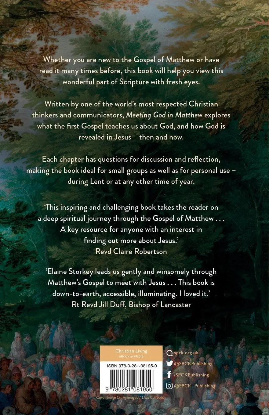 Rückseite: 9780281081950 | Meeting God in Matthew | Elaine Storkey | Taschenbuch | Englisch