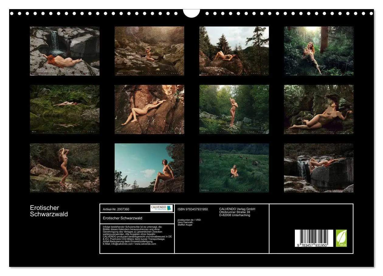 Bild: 9783457931950 | Erotischer Schwarzwald (Wandkalender 2026 DIN A3 quer), CALVENDO...