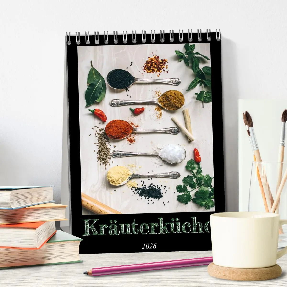 Bild: 9783516331950 | Kräuterküche - Pikante Stilleben aus der Gewürzküche (Tischkalender...