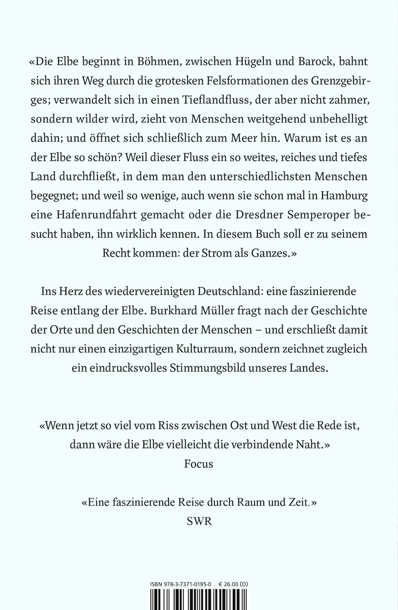 Rückseite: 9783737101950 | Die Elbe | Burkhard Müller | Buch | 304 S. | Deutsch | 2024