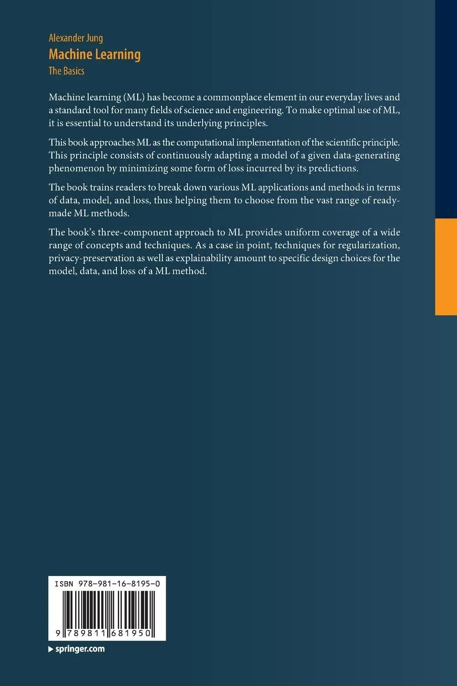 Rückseite: 9789811681950 | Machine Learning | The Basics | Alexander Jung | Taschenbuch | xvii