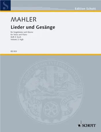Cover: 9790001031950 | Lieder und Gesange Heft 3 | Gustav Mahler | Buch | 1983 | Schott Music