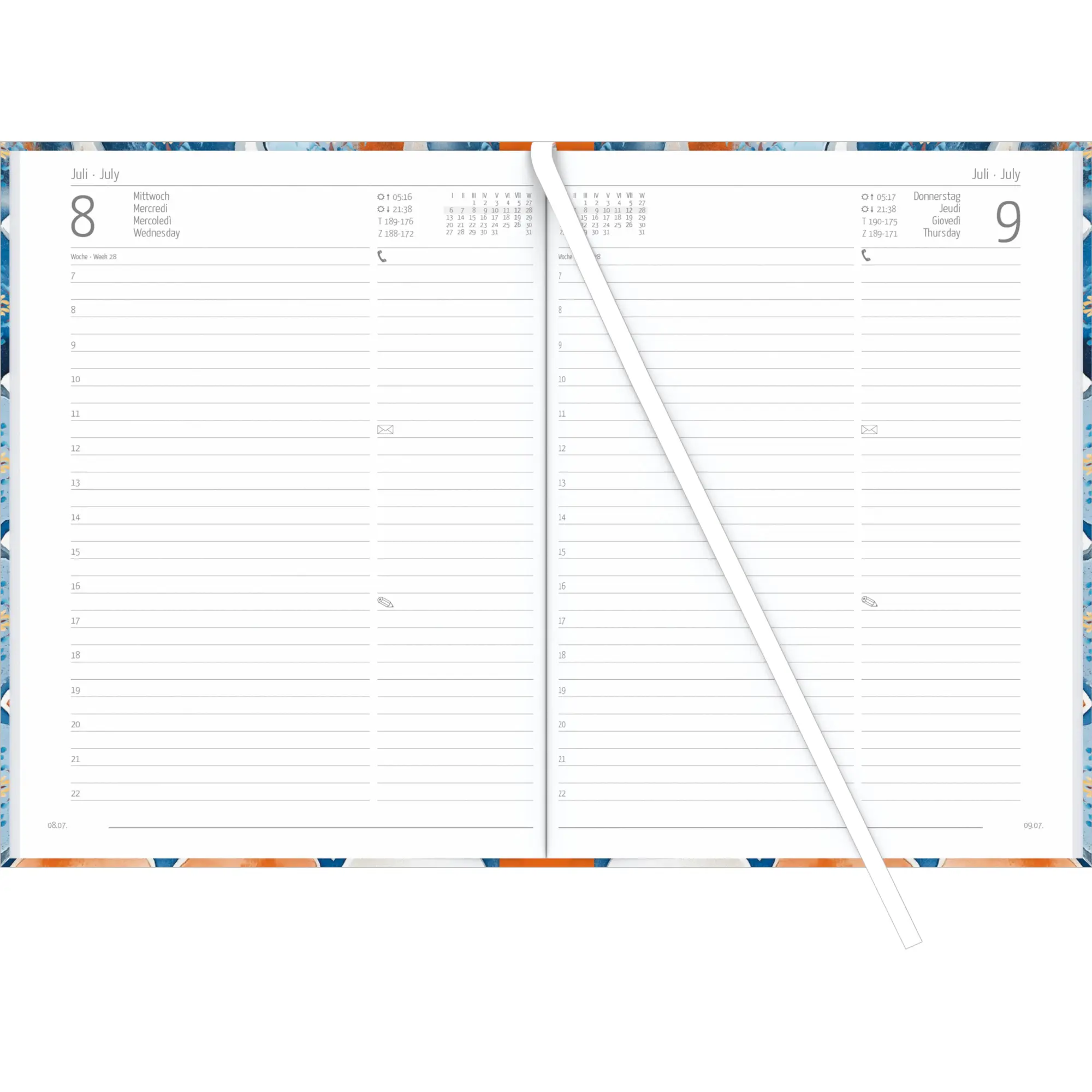 Bild: 4069095002050 | Buchkalender Style Oriental 2026 - Büro-Kalender A5 - Cheftimer - 1...