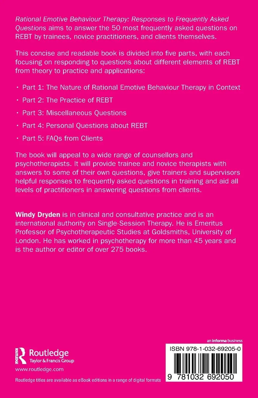 Rückseite: 9781032692050 | Rational Emotive Behaviour Therapy | Windy Dryden | Taschenbuch | 2024