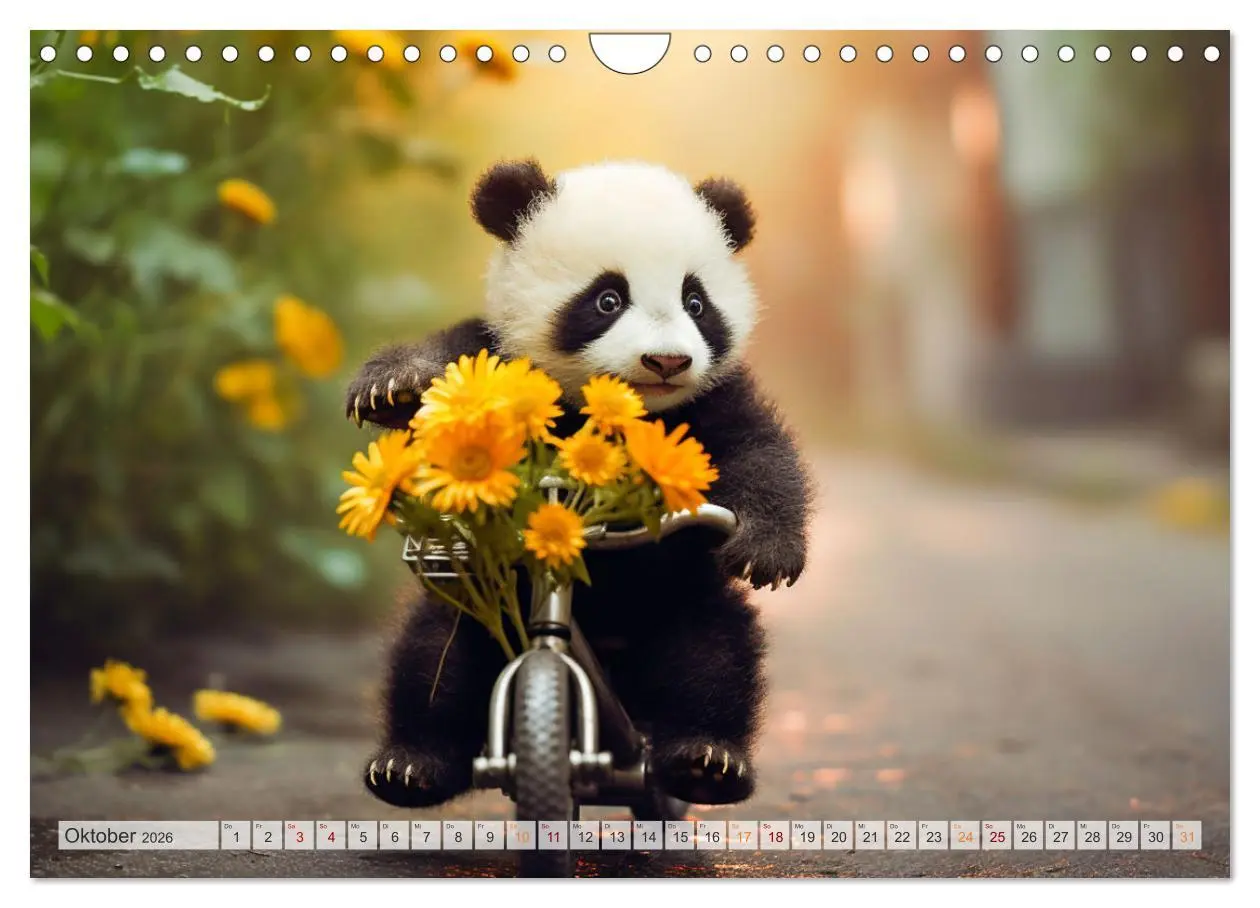 Bild: 9783457372050 | Die Abenteuer des kleinen Panda (Wandkalender 2026 DIN A4 quer),...
