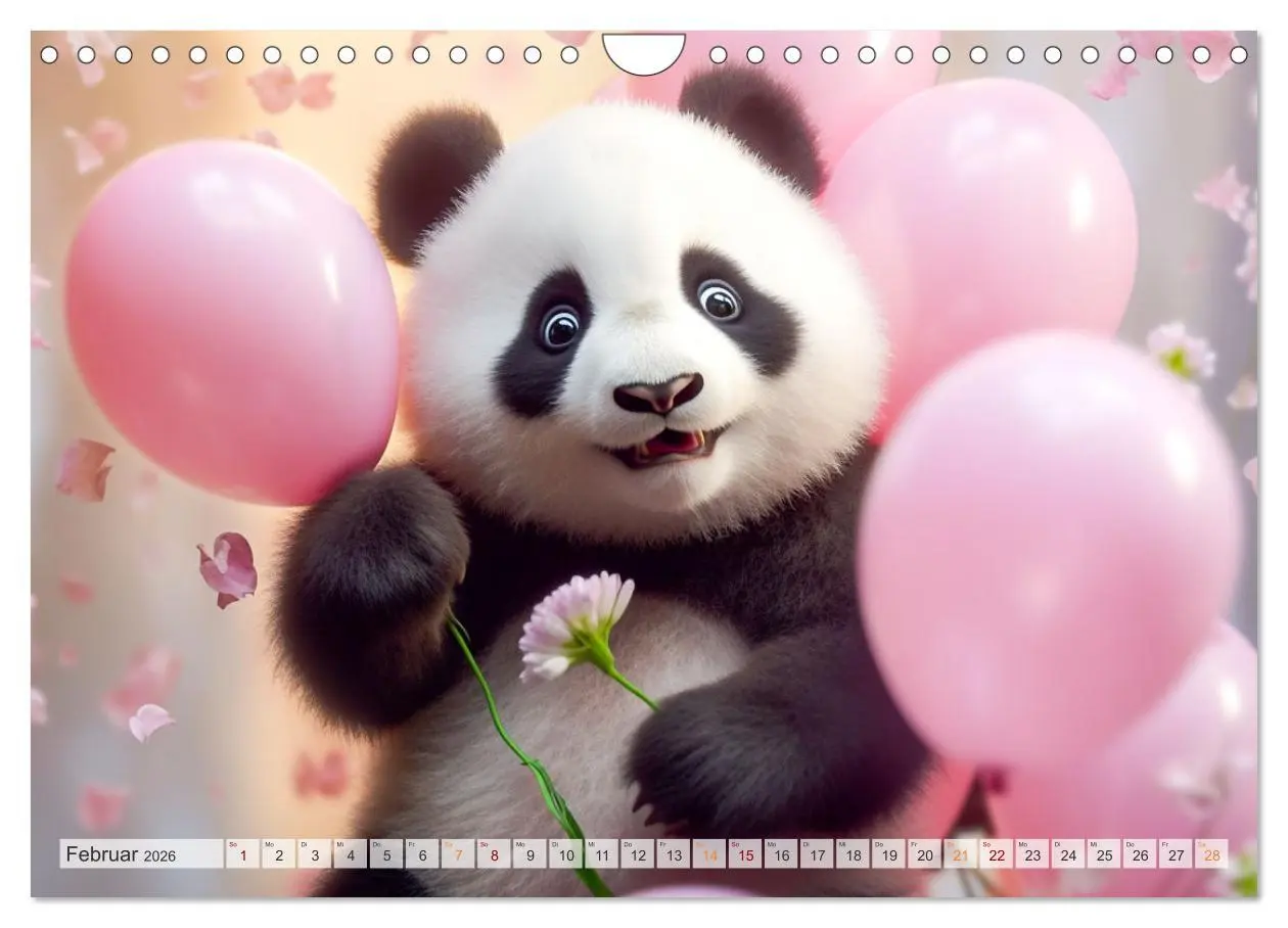 Bild: 9783457372050 | Die Abenteuer des kleinen Panda (Wandkalender 2026 DIN A4 quer),...