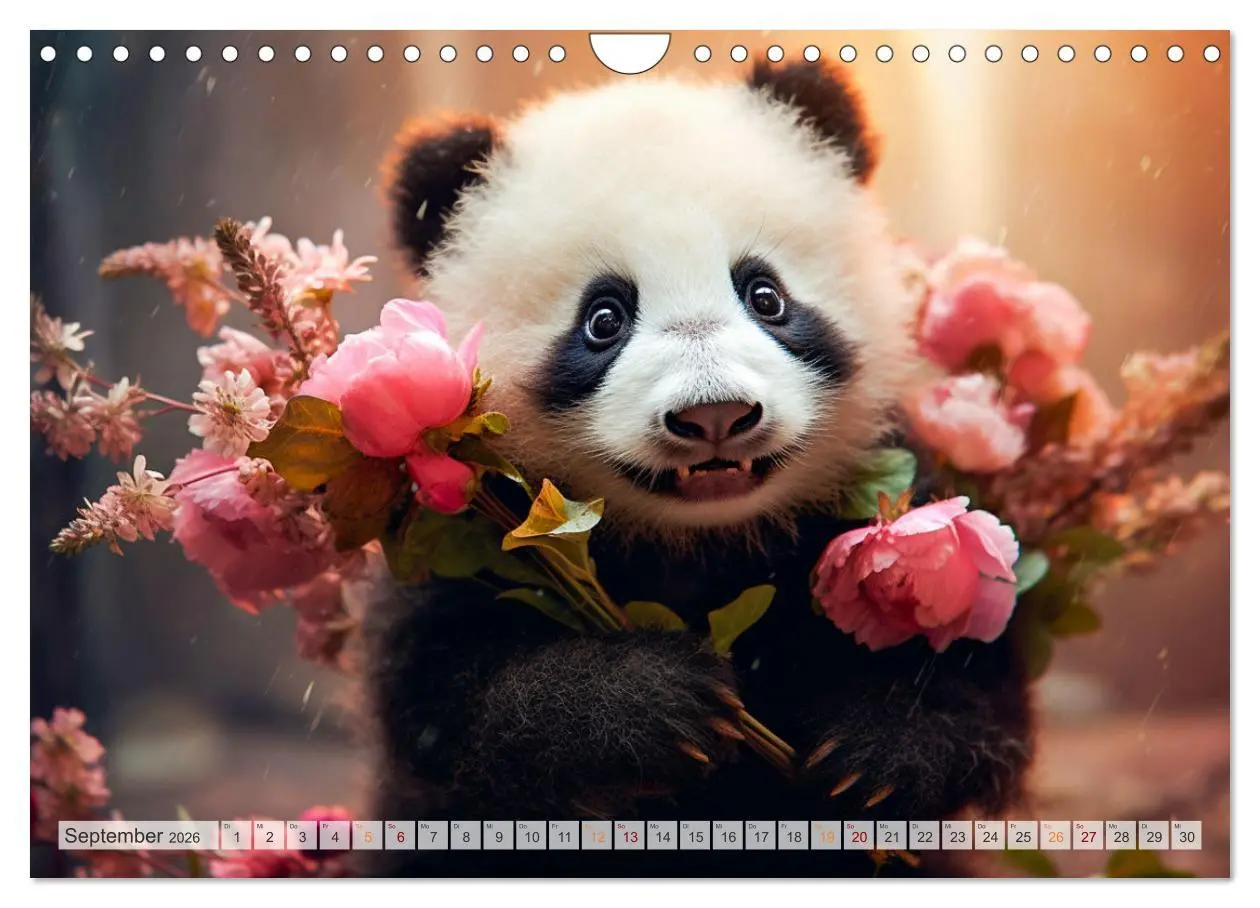 Bild: 9783457372050 | Die Abenteuer des kleinen Panda (Wandkalender 2026 DIN A4 quer),...