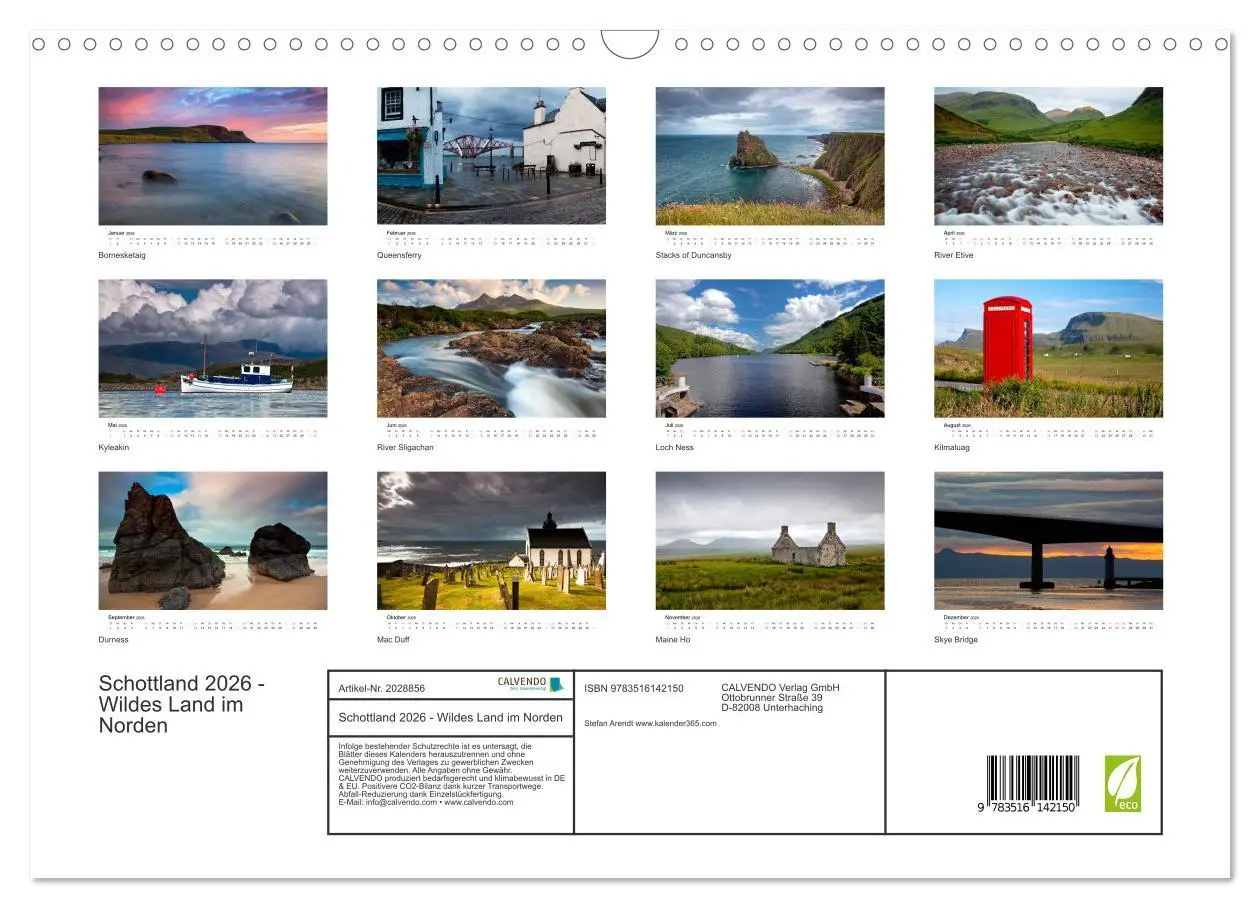 Bild: 9783516142150 | Schottland 2026 - Wildes Land im Norden (Wandkalender 2026 DIN A3...