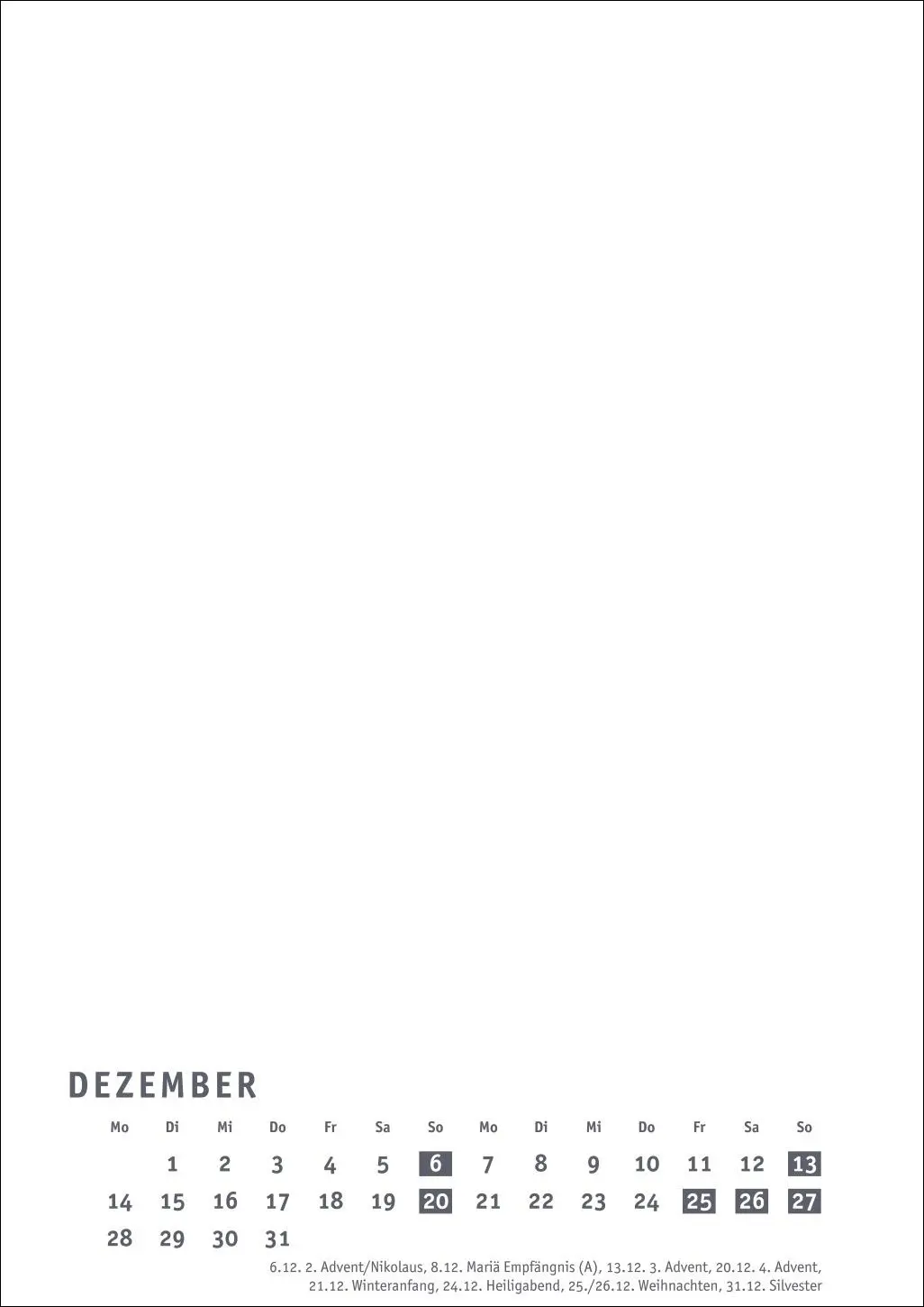 Bild: 9783756412150 | Premium-Bastelkalender weiß A4 2026 | Kalender | Spiralbindung | 14 S.