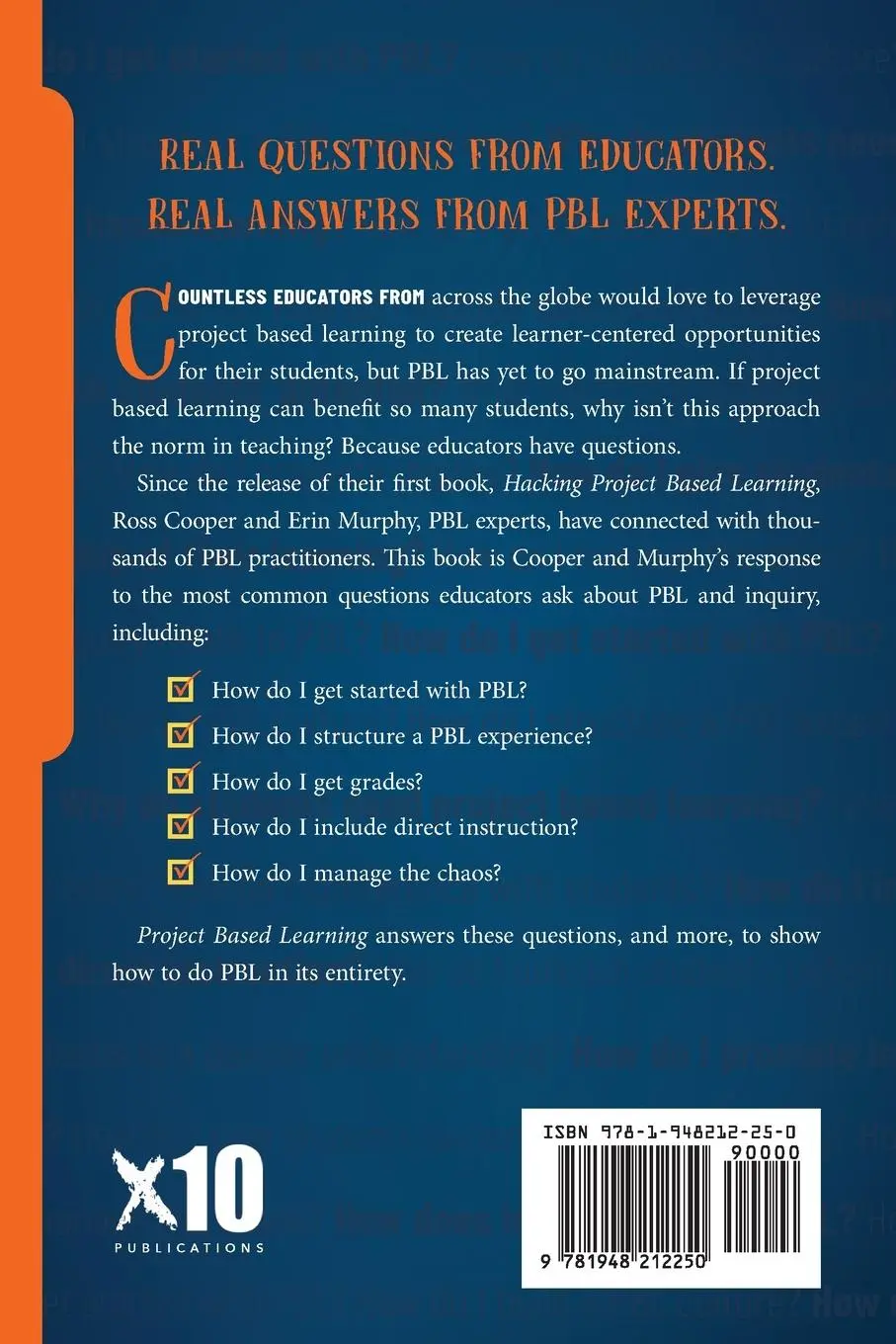 Rückseite: 9781948212250 | Project Based Learning | Ross Cooper (u. a.) | Taschenbuch | Englisch