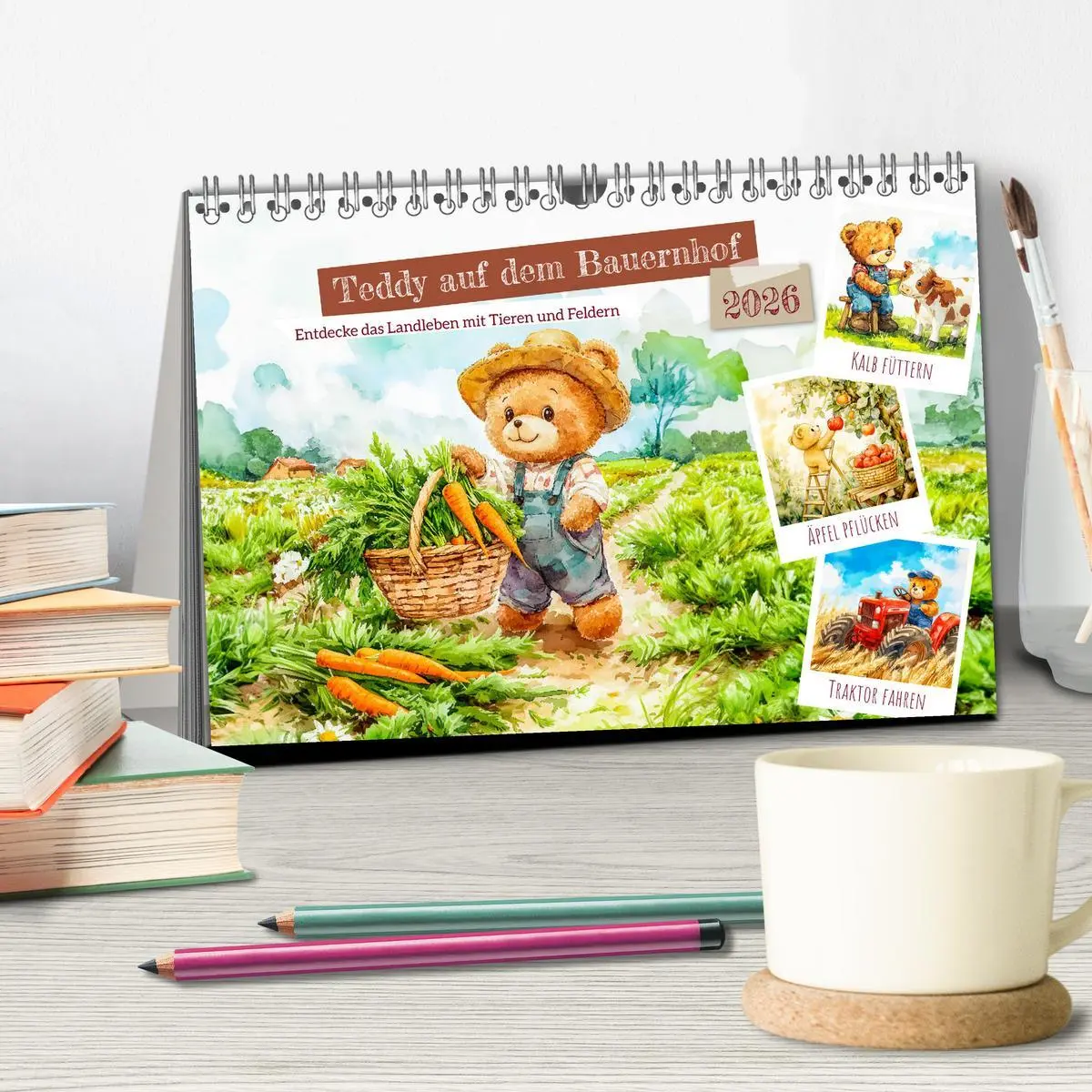 Bild: 9783457352250 | Teddy auf dem Bauernhof - Entdecke das Landleben mit Tieren und...
