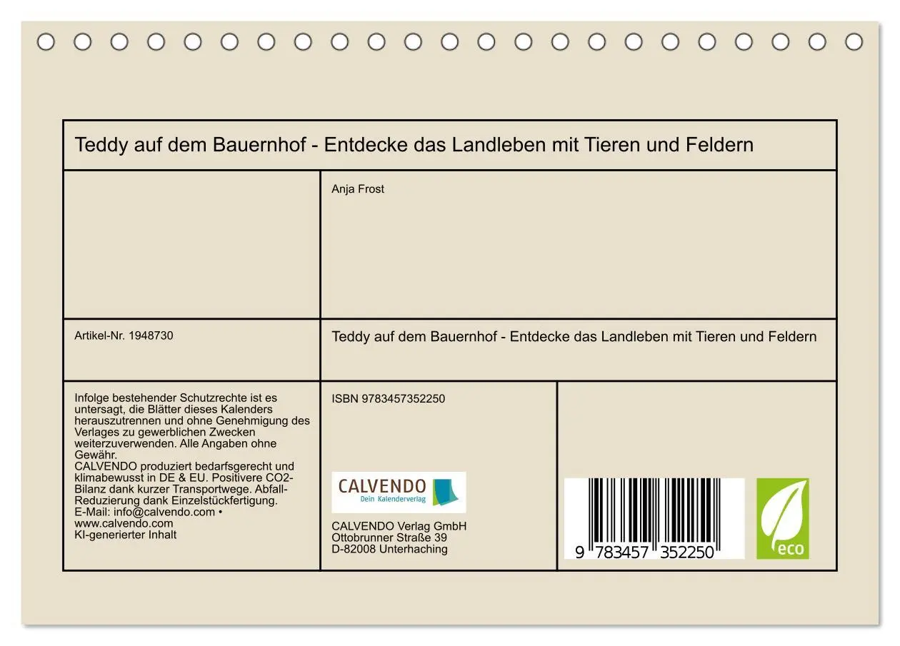 Bild: 9783457352250 | Teddy auf dem Bauernhof - Entdecke das Landleben mit Tieren und...