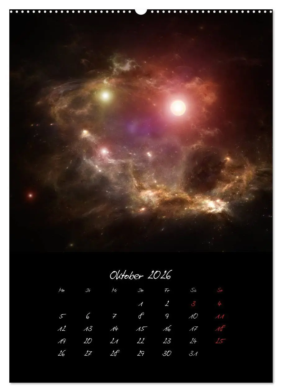 Bild: 9783516442250 | Die große Reise in dem Universum (Wandkalender 2026 DIN A2 hoch),...