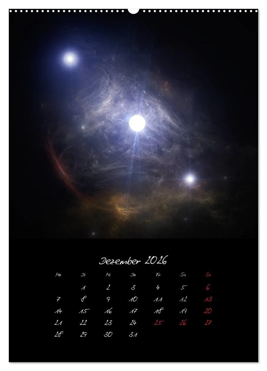 Bild: 9783516442250 | Die große Reise in dem Universum (Wandkalender 2026 DIN A2 hoch),...