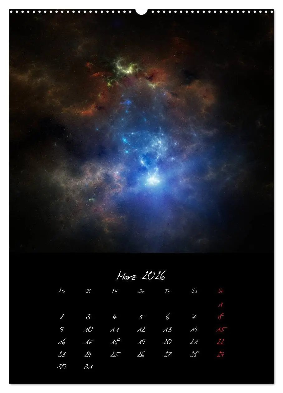 Bild: 9783516442250 | Die große Reise in dem Universum (Wandkalender 2026 DIN A2 hoch),...