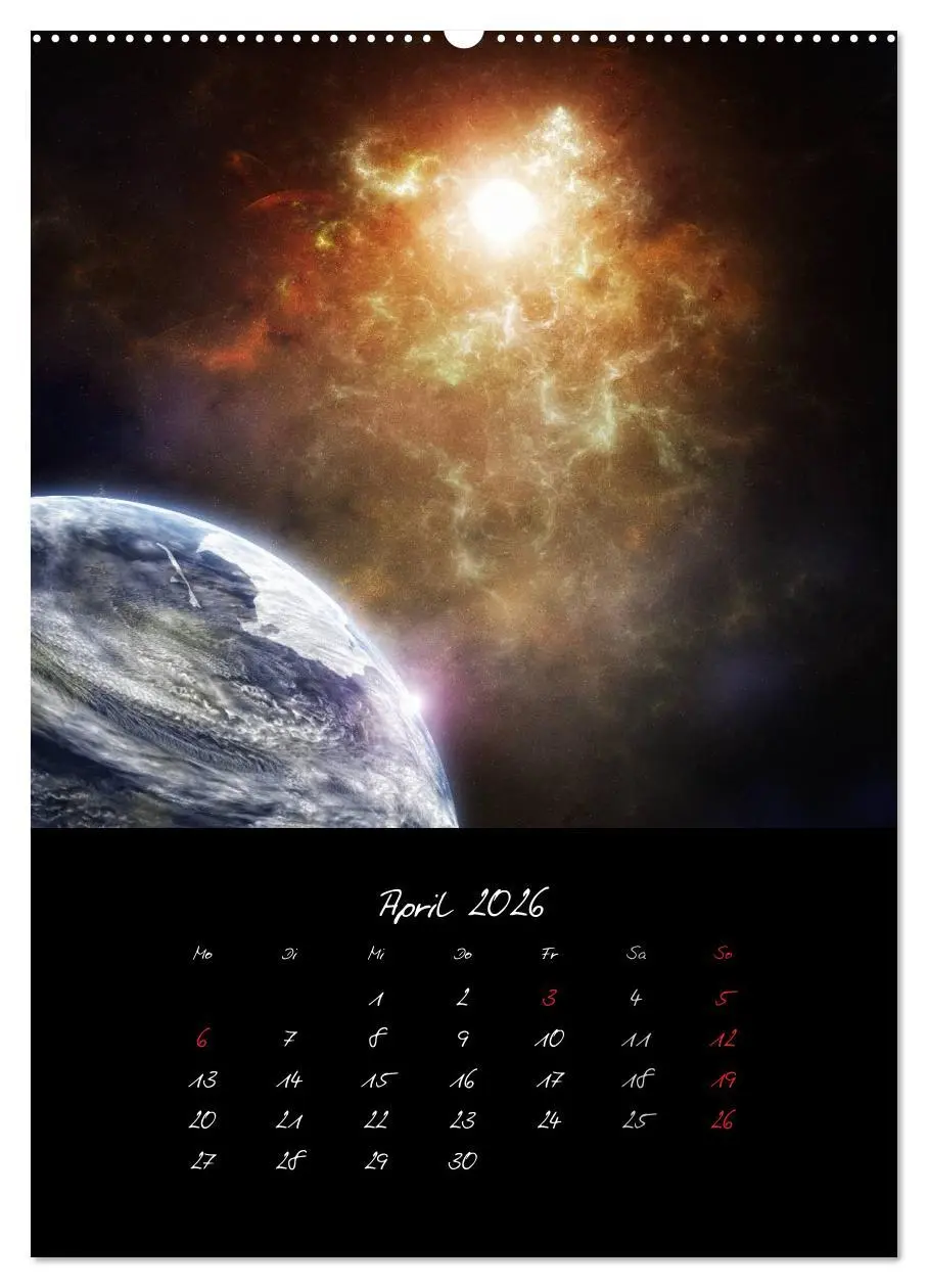 Bild: 9783516442250 | Die große Reise in dem Universum (Wandkalender 2026 DIN A2 hoch),...