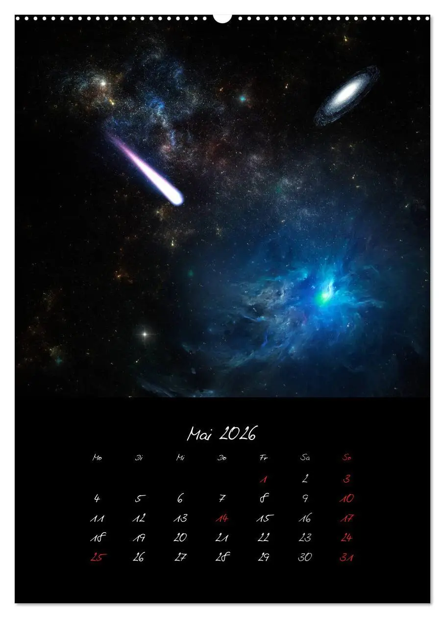 Bild: 9783516442250 | Die große Reise in dem Universum (Wandkalender 2026 DIN A2 hoch),...