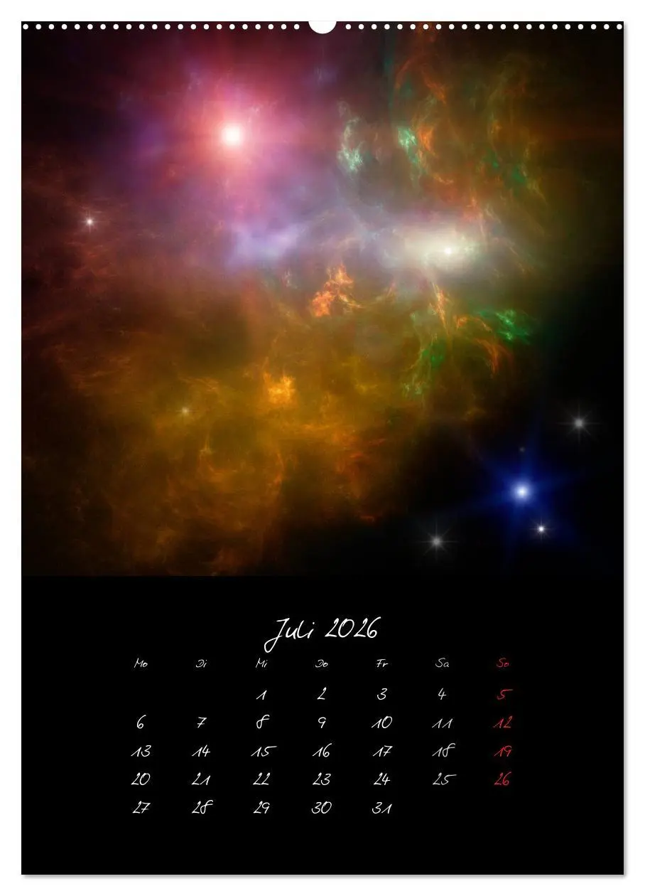 Bild: 9783516442250 | Die große Reise in dem Universum (Wandkalender 2026 DIN A2 hoch),...