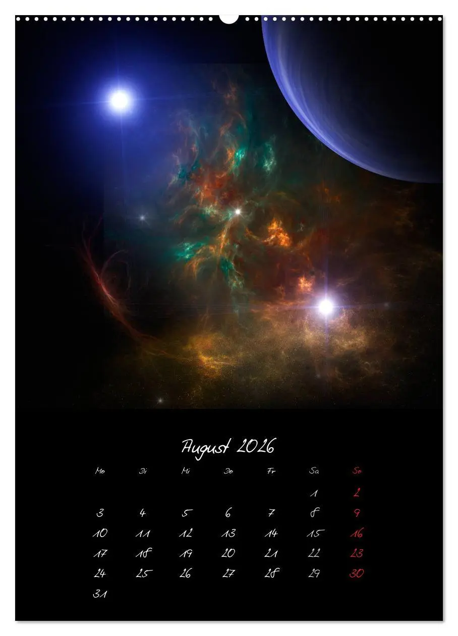Bild: 9783516442250 | Die große Reise in dem Universum (Wandkalender 2026 DIN A2 hoch),...