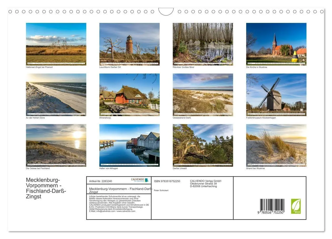 Bild: 9783516752250 | Mecklenburg-Vorpommern - Fischland-Darß-Zingst (Wandkalender 2027...