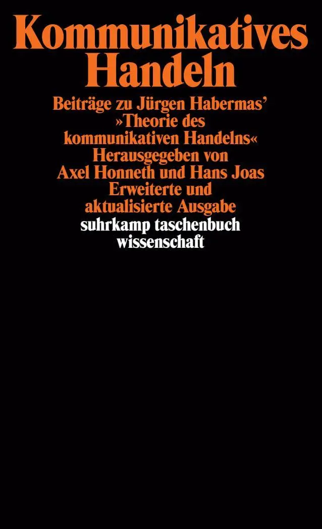 Cover: 9783518282250 | Kommunikatives Handeln | Hans Joas (u. a.) | Taschenbuch | 521 S.