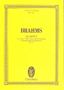 Cover: 9790200202250 | Piano Quartet No 1 Op 25 In G Minor | op. 25. Klavierquartett | Brahms