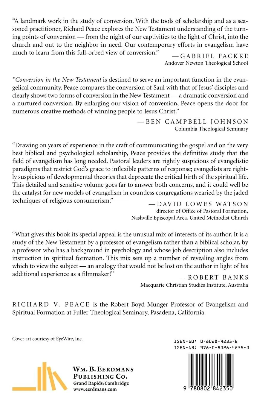 Rückseite: 9780802842350 | Conversion in the New Testament | Paul and the Twelve | Peace | Buch