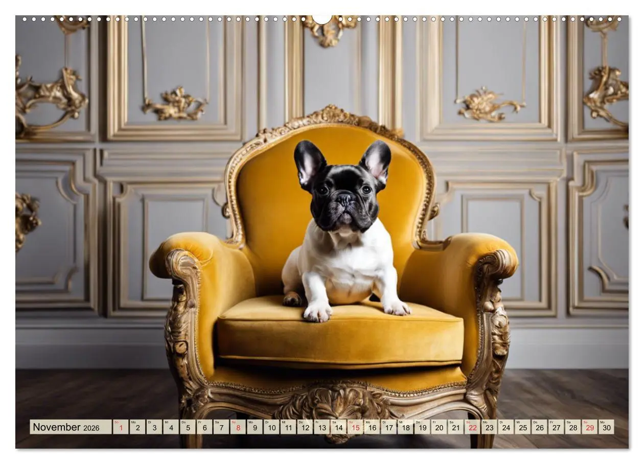 Bild: 9783457412350 | Kleine Könige - Französische Bulldoggen (hochwertiger Premium...