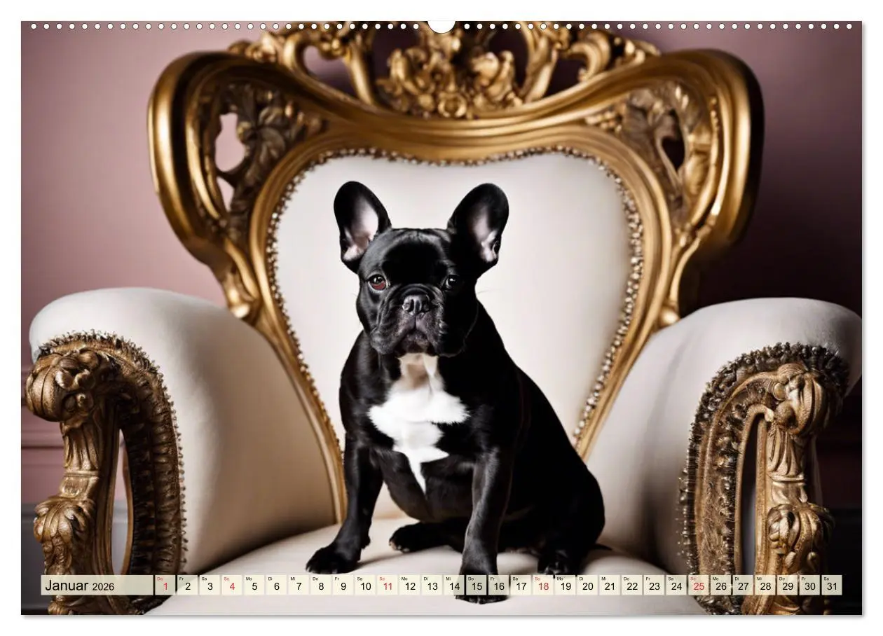 Bild: 9783457412350 | Kleine Könige - Französische Bulldoggen (hochwertiger Premium...