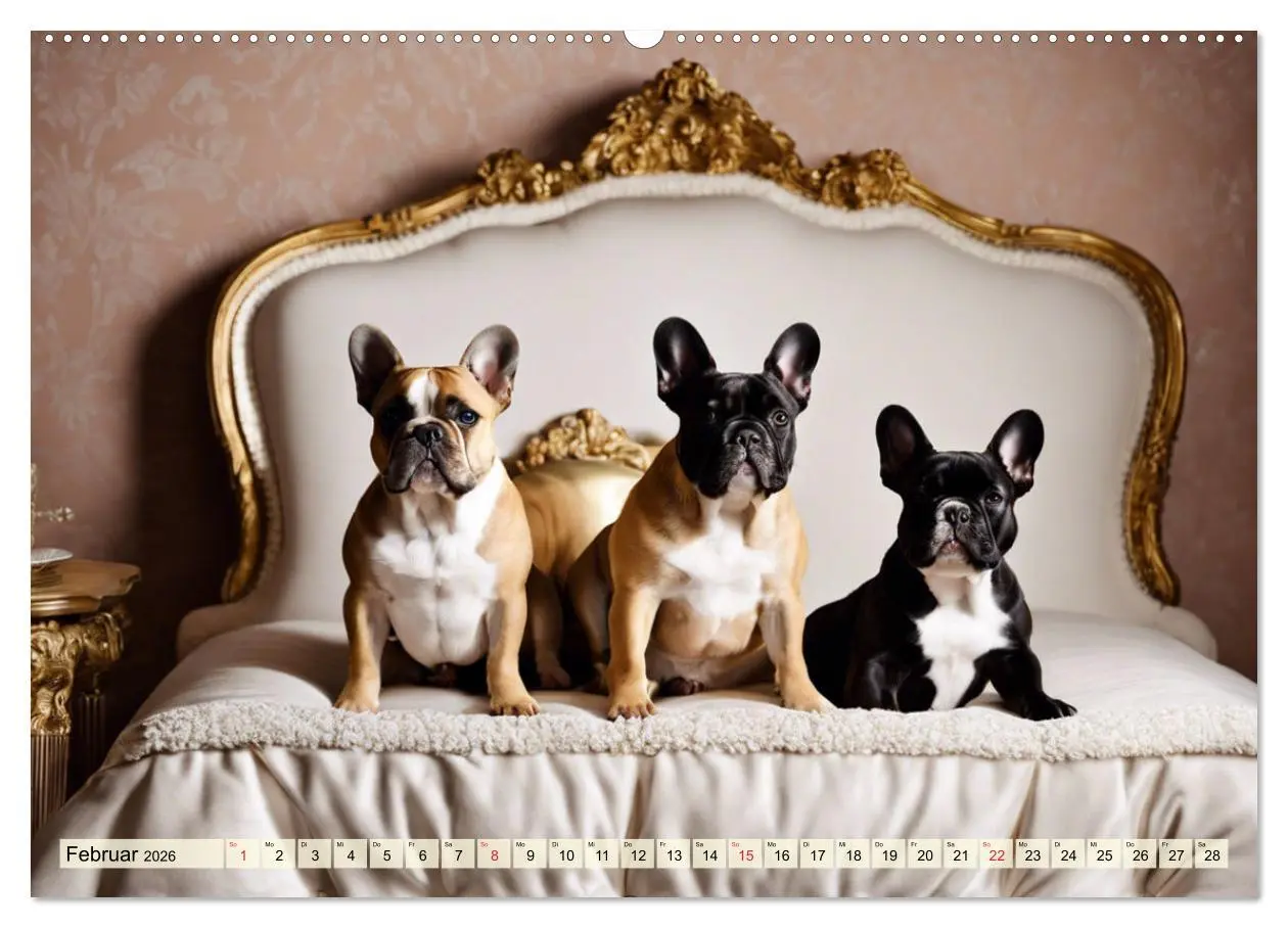 Bild: 9783457412350 | Kleine Könige - Französische Bulldoggen (hochwertiger Premium...