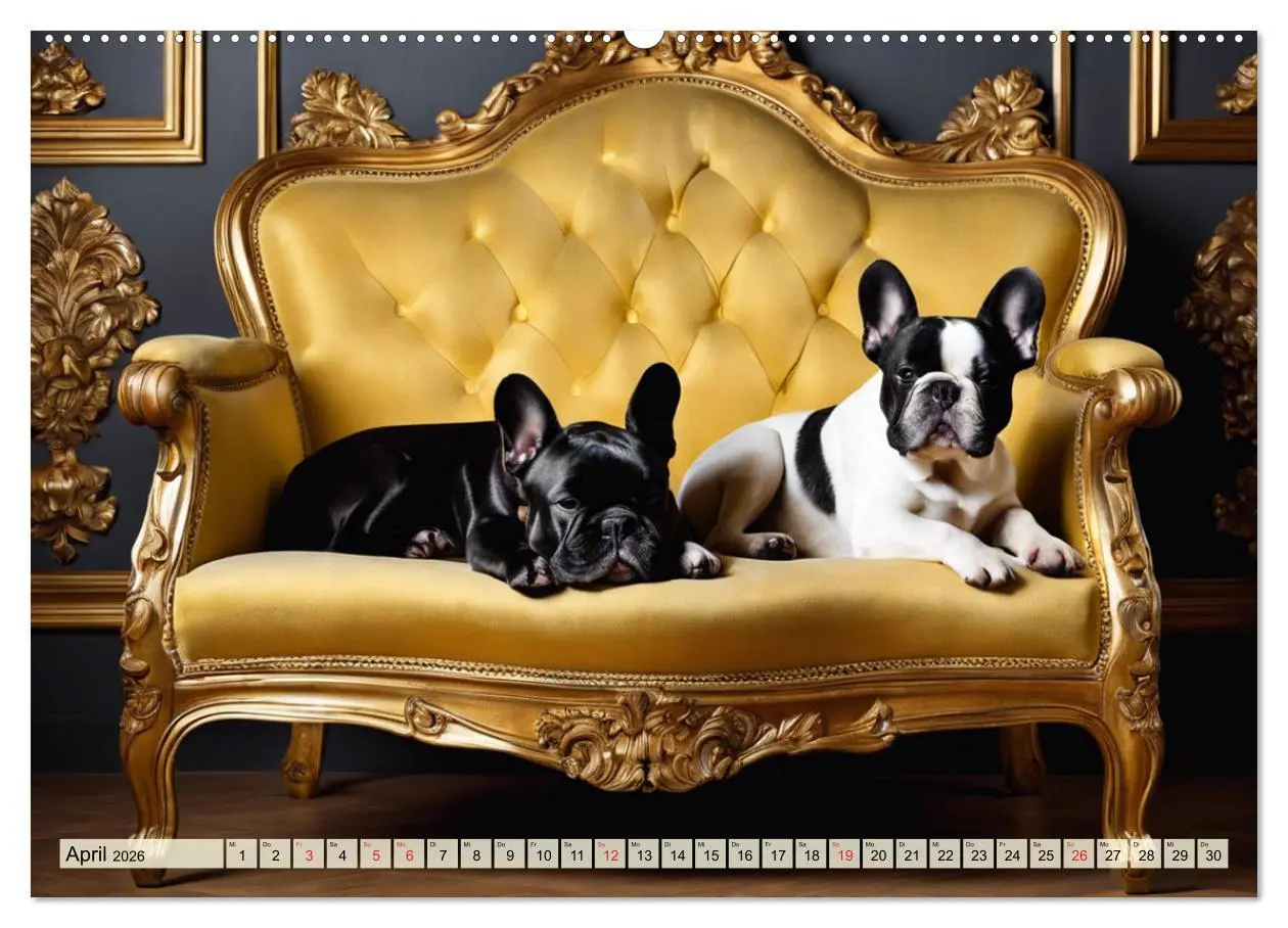 Bild: 9783457412350 | Kleine Könige - Französische Bulldoggen (hochwertiger Premium...