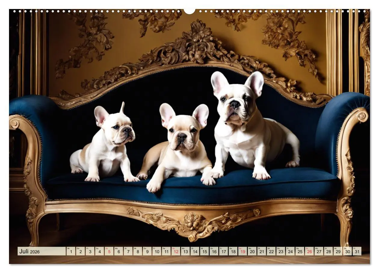 Bild: 9783457412350 | Kleine Könige - Französische Bulldoggen (hochwertiger Premium...