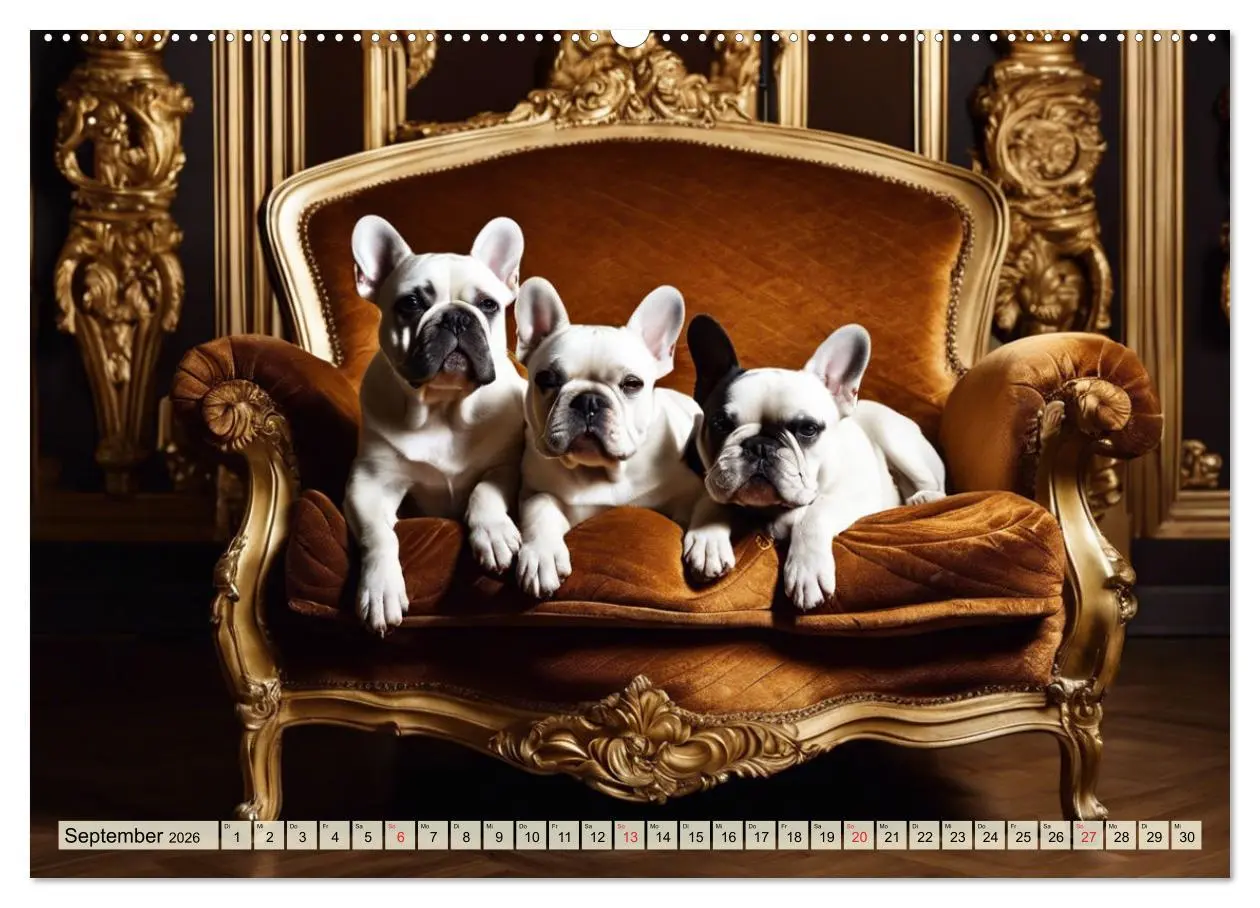 Bild: 9783457412350 | Kleine Könige - Französische Bulldoggen (hochwertiger Premium...