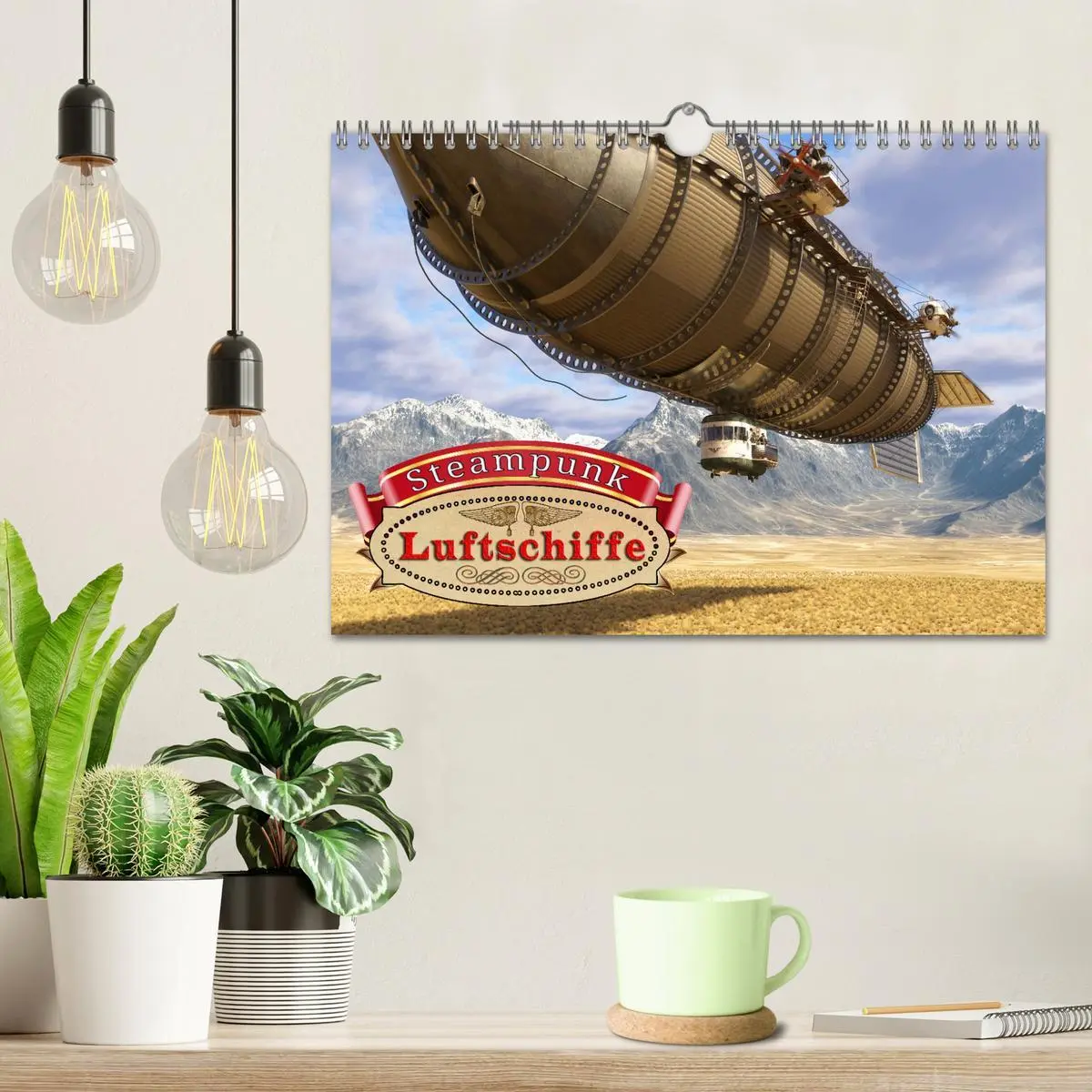 Bild: 9783457582350 | Steampunk Luftschiffe (Wandkalender 2026 DIN A4 quer), CALVENDO...
