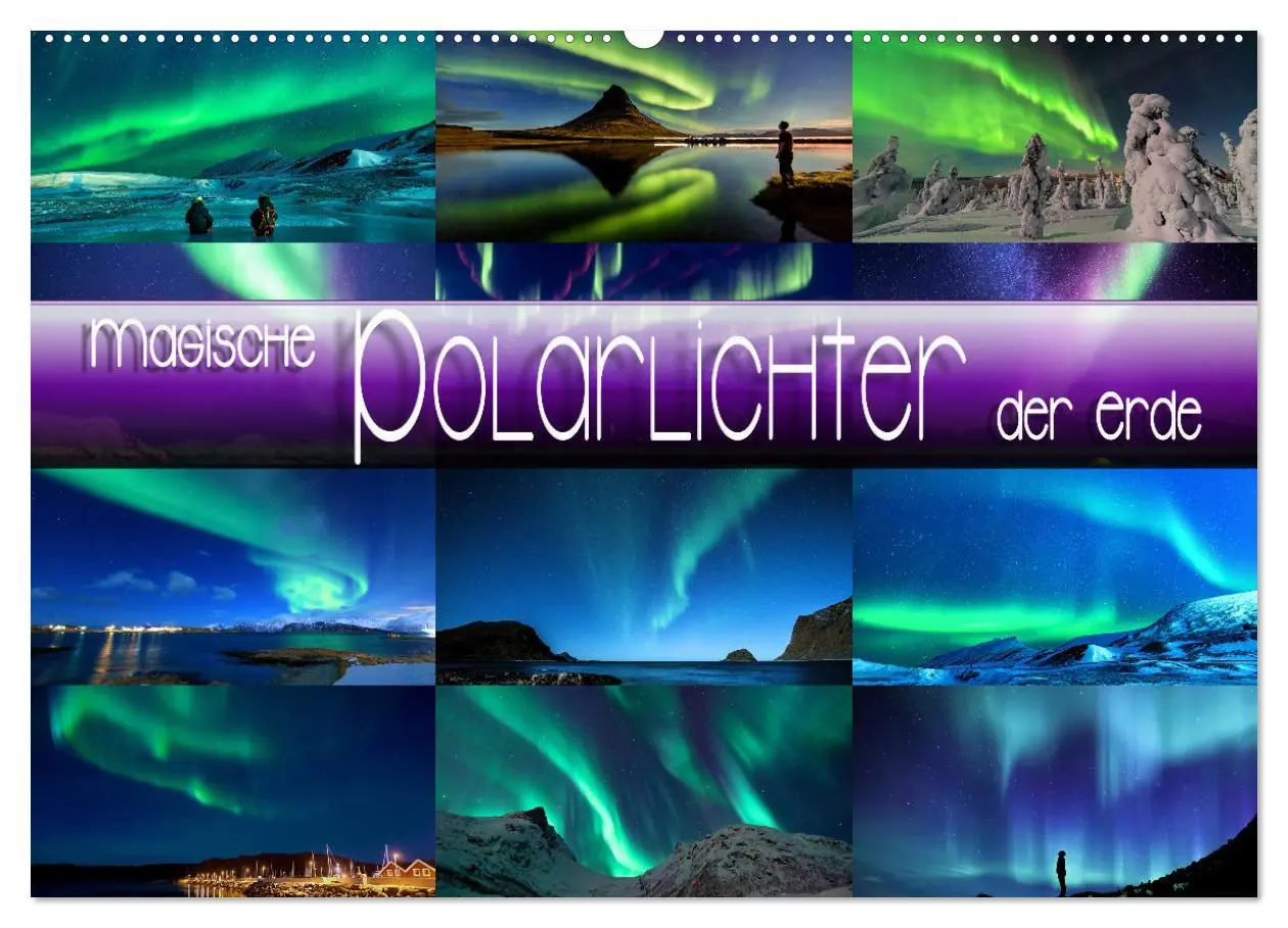 Cover: 9783457652350 | Magische Polarlichter der Erde (Wandkalender 2026 DIN A2 quer),...