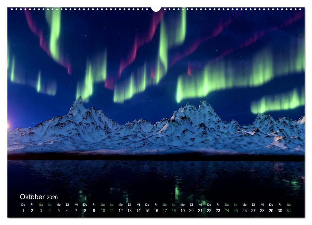 Bild: 9783457652350 | Magische Polarlichter der Erde (Wandkalender 2026 DIN A2 quer),...