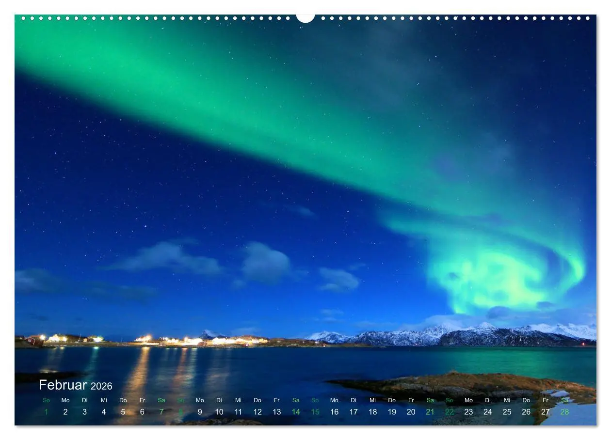 Bild: 9783457652350 | Magische Polarlichter der Erde (Wandkalender 2026 DIN A2 quer),...