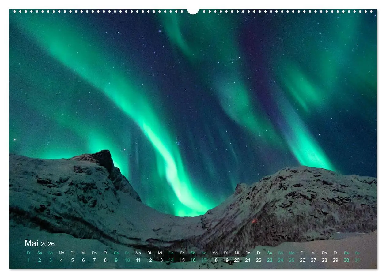 Bild: 9783457652350 | Magische Polarlichter der Erde (Wandkalender 2026 DIN A2 quer),...