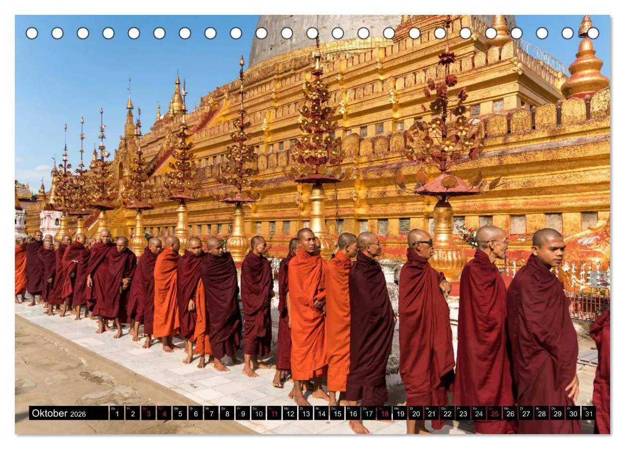 Bild: 9783516122350 | Myanmar - Burma (Tischkalender 2026 DIN A5 quer), CALVENDO...