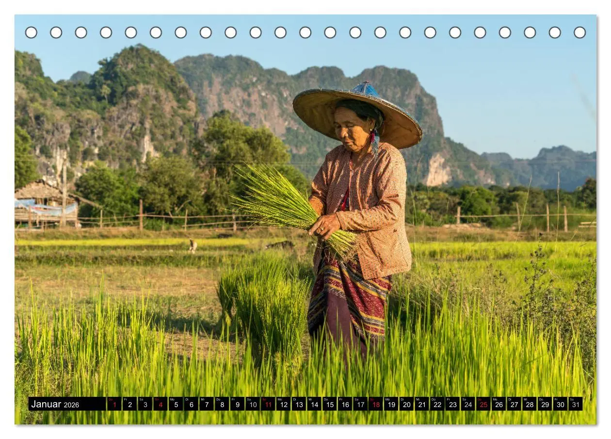 Bild: 9783516122350 | Myanmar - Burma (Tischkalender 2026 DIN A5 quer), CALVENDO...