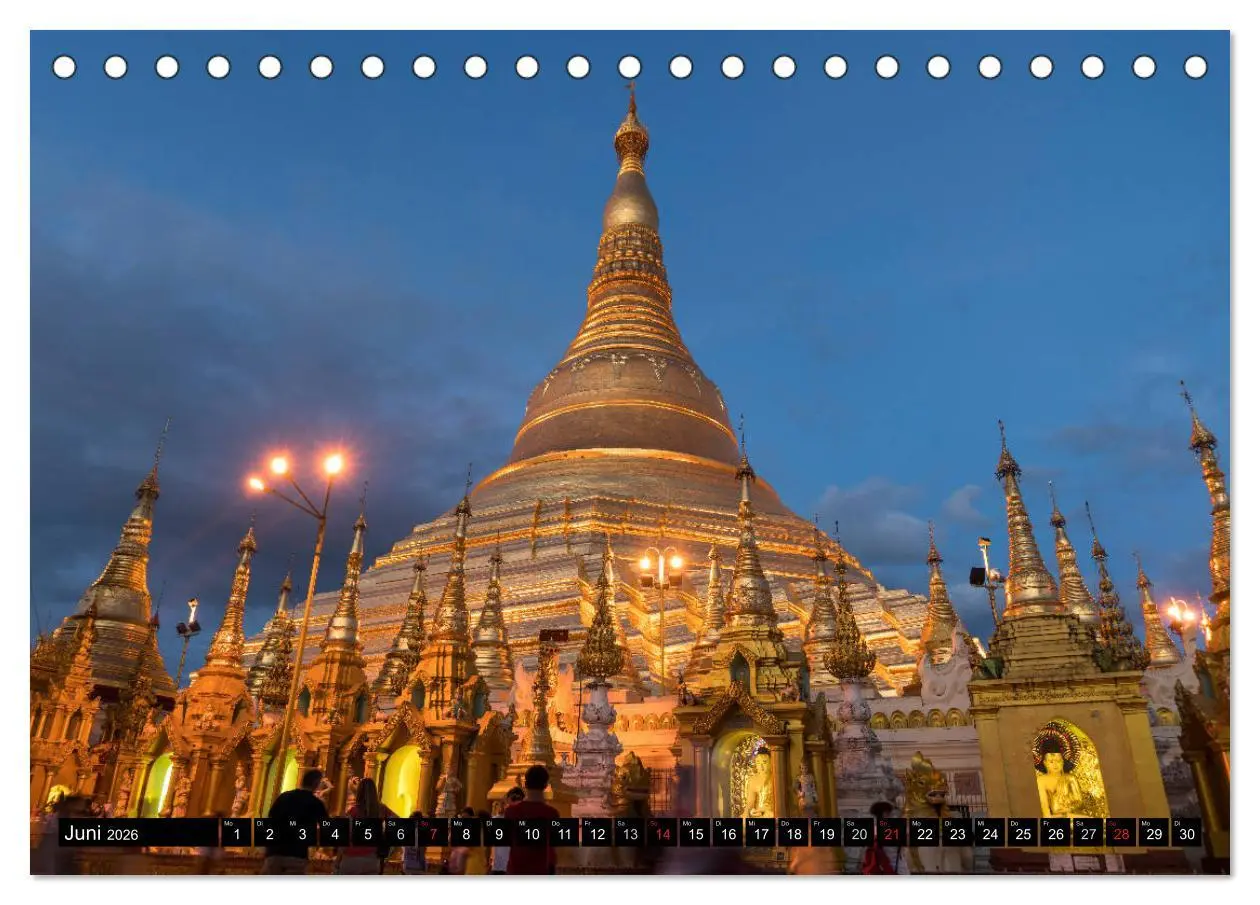 Bild: 9783516122350 | Myanmar - Burma (Tischkalender 2026 DIN A5 quer), CALVENDO...