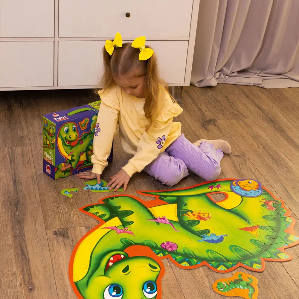 Bild: 5903858962450 | Puzzle Roter Käfer Bodenpuzzle Dinosaurier RK7010-01 | PL RU BY | 2025