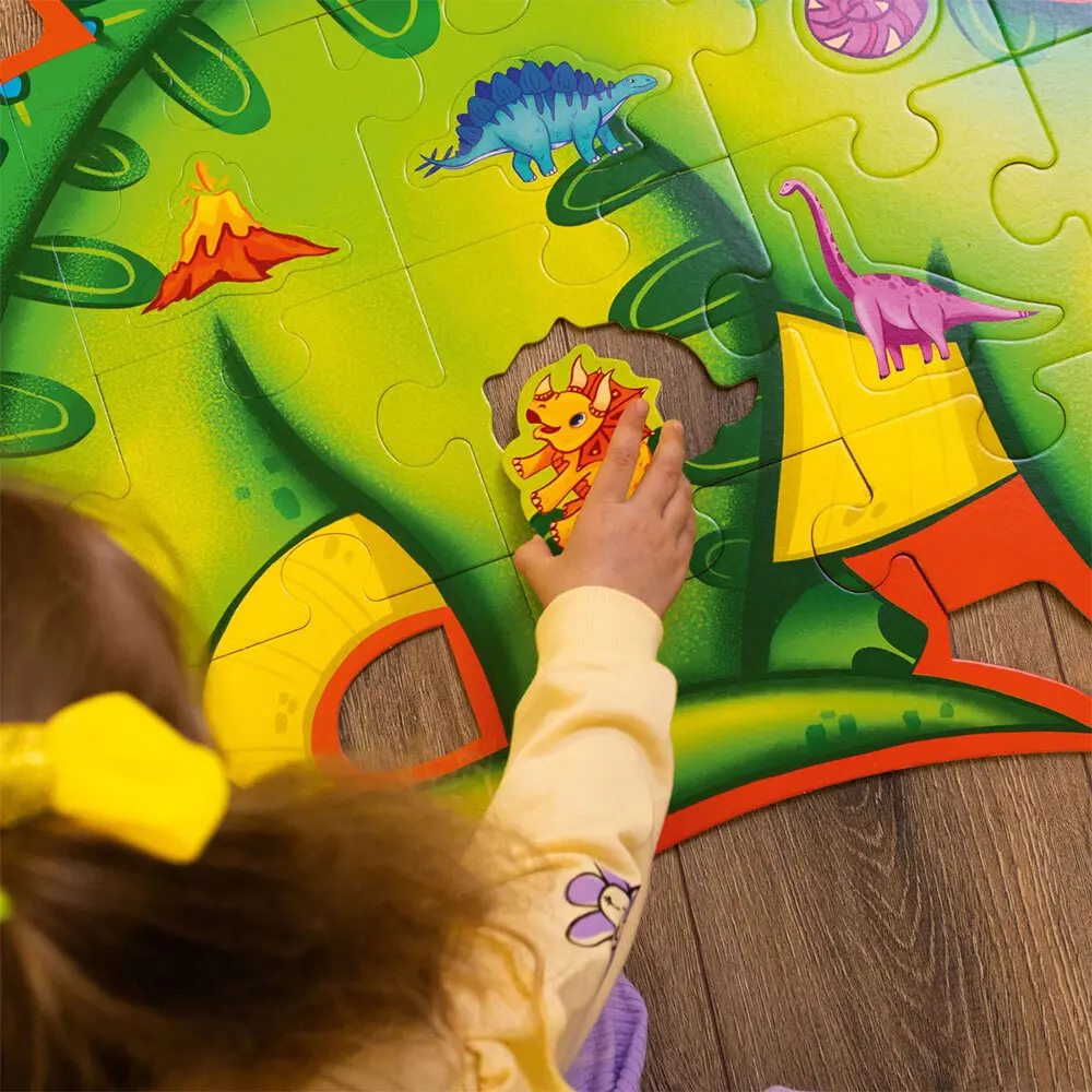 Bild: 5903858962450 | Puzzle Roter Käfer Bodenpuzzle Dinosaurier RK7010-01 | PL RU BY | 2025
