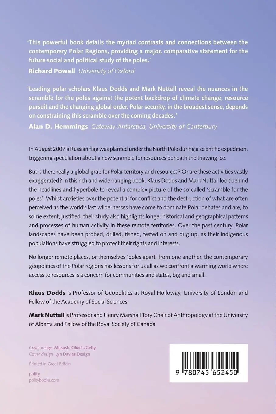 Rückseite: 9780745652450 | The Scramble for the Poles | Klaus Dodds (u. a.) | Taschenbuch | 2015