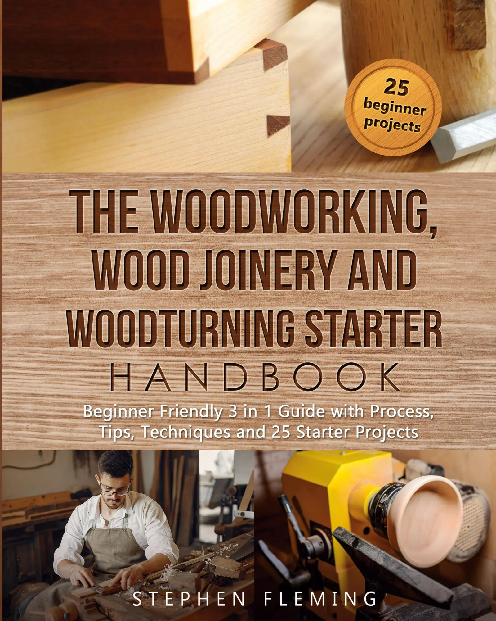 Cover: 9781649212450 | The Woodworking, Wood Joinery and Woodturning Starter Handbook | Buch
